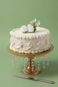 White Flower & Vintage Cake